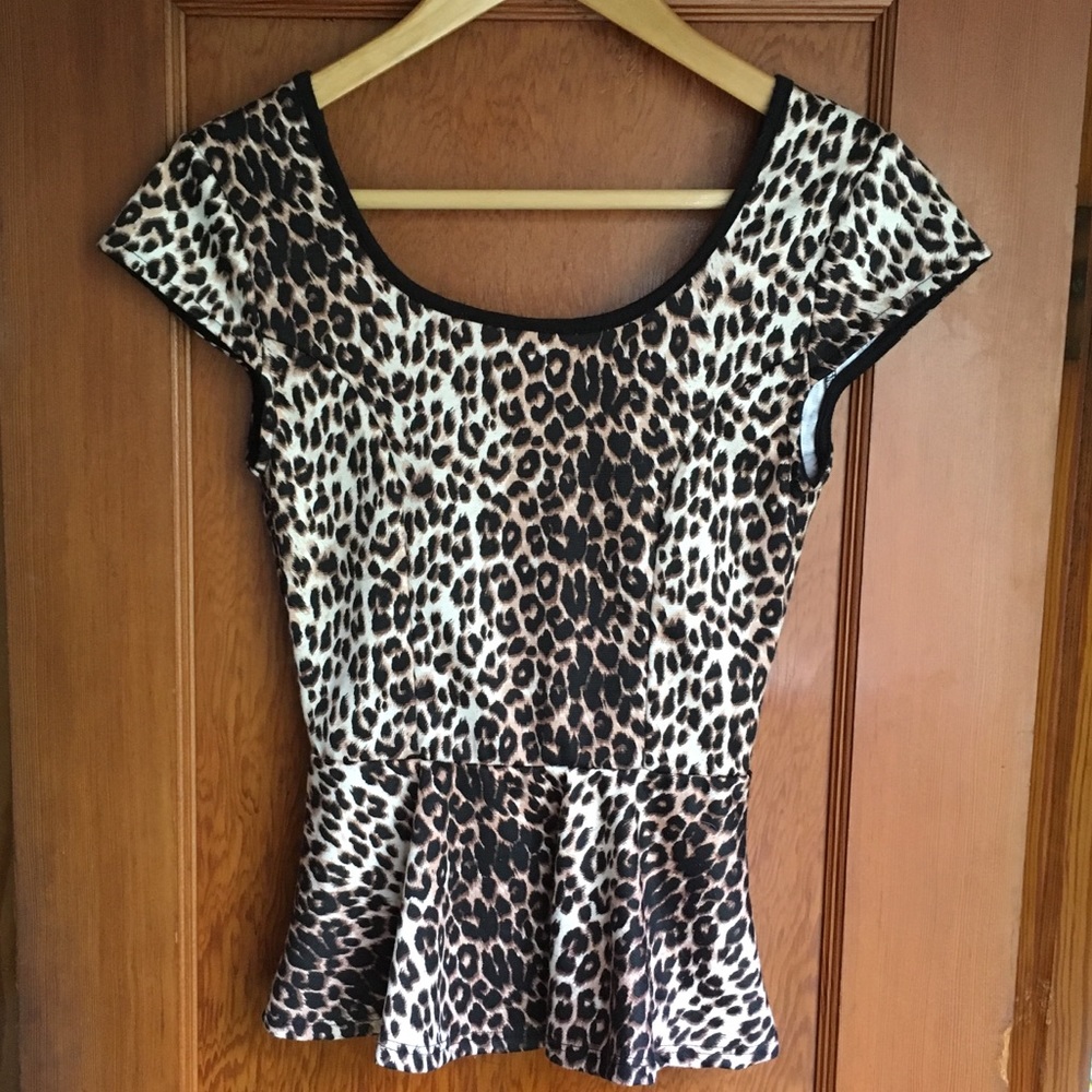 Charlotte Russe cheetah, leopard tank top.